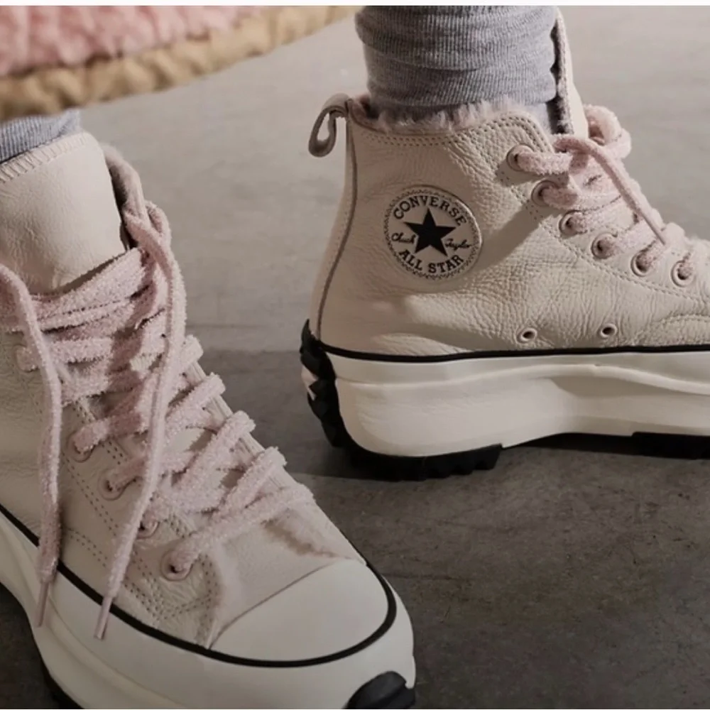 💕Converse Run Star Hike Cozy Club Light In Light Pink - Picture 3 of 5